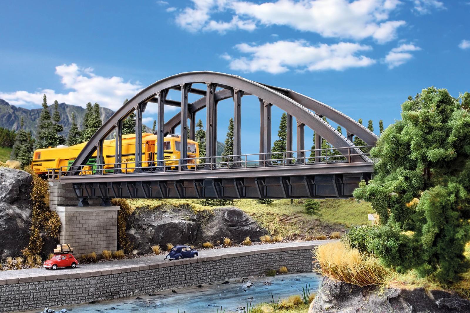 Vollmer 42553 - H0 Steel Arch Bridge, Straight - New