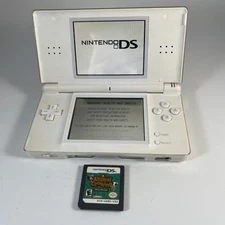Nintendo DS Lite White Handheld System w/ animal crossing wild world