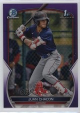 2023 Bowman Chrome Prospects Purple Refractor 115/250 Juan Chacon #BCP-105 4pn