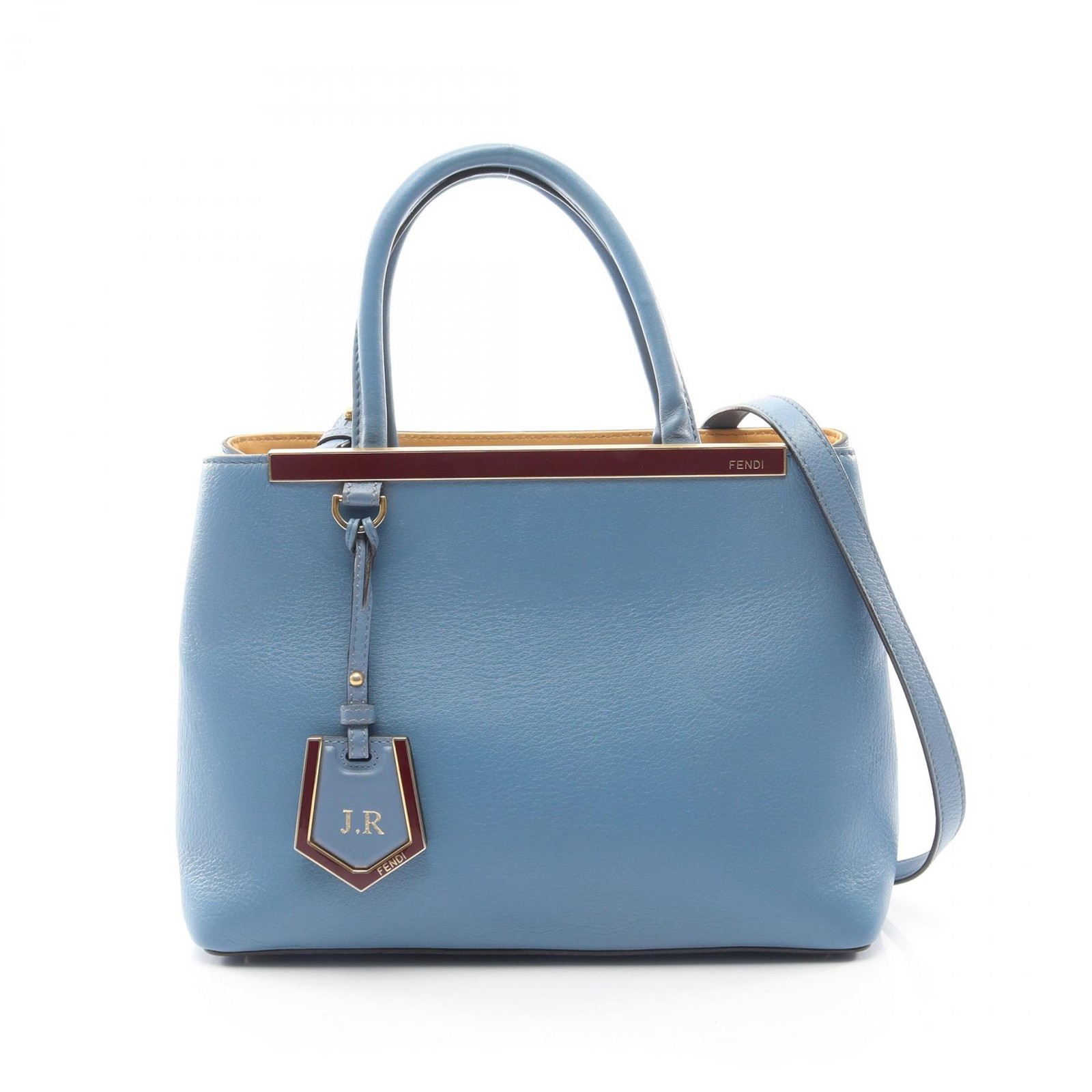 Fendi Petite 2Jours Toujour 2Way Handbag Bag Leather - Gem