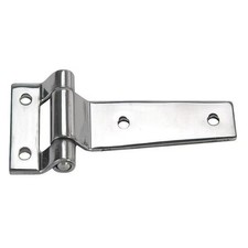 Strap Hinge, Stainless Steel, Full Surface Mounting, 2 1/16 in Leaf W x 4 3/32