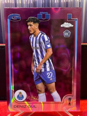 Deniz Gul 2024-25 Topps Chrome UCC #117 RC Magenta Lava Refractor 75/75 1/1