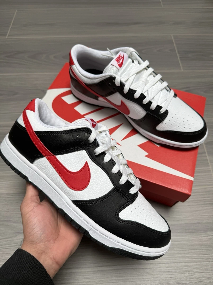 Nike Dunk Low Black White Red for Sale | Authenticity Guaranteed