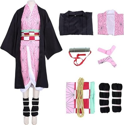 Anime Demon Slayer Kimetsu no Yaiba nezuko kamado Cosplay Kostüm