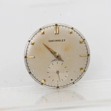 CHEVROLET LORD ELGIN GRADE 730, 23j WRIST WATCH MOVEMENT RUNS (BL)