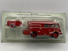 Berliet GLA 19R + remolque 1:43 Ixo Hachette camión bomberos diecast