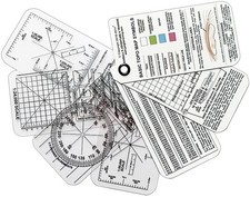 Esee Compass Cards, 2.13in X 4.25in X .13in, Includes Three White: COMPASS CARDS
