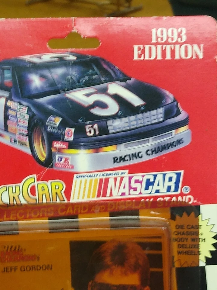 1993 Jeff Gordon Racing Champions NASCAR 1/64 Misprint Says JeffGorgon On Car Dr - Image 4 of 4