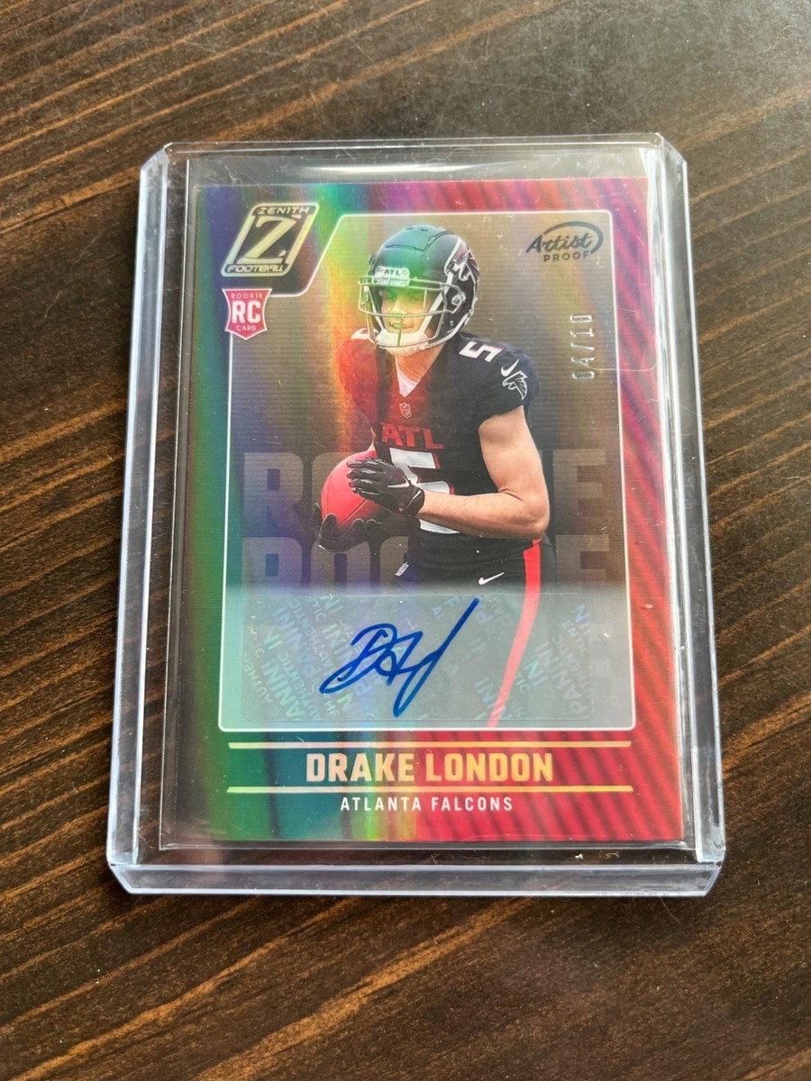 2022 Panini Zenith Rookies Drake London Auto /10 Artist Proof