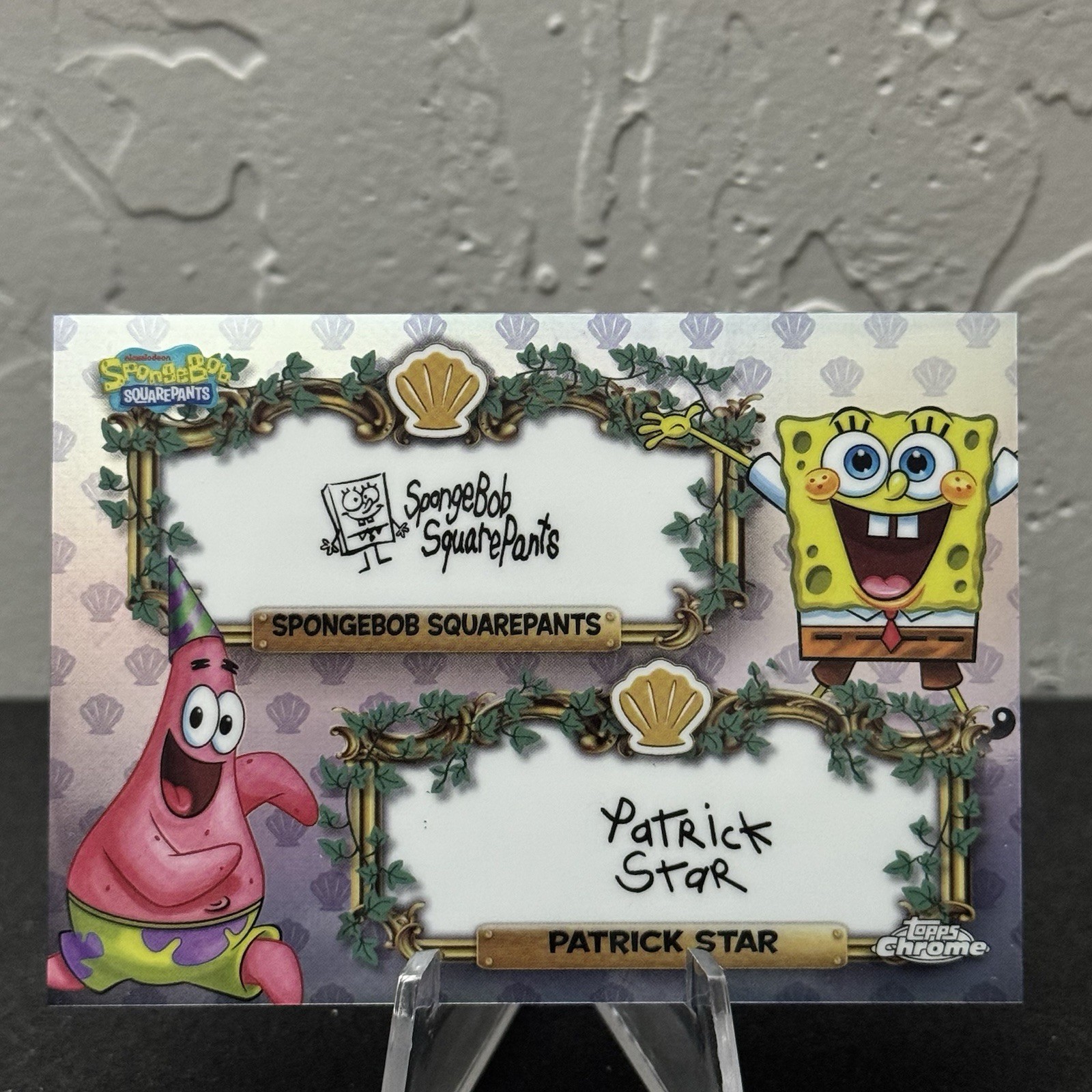 2025 Topps Chrome SpongeBob SquarePants & Patrick Star #VI2-2 Dual VIP Auto