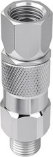 244515 1/4" Straight Hose Swivel, 360&deg; Swivel Joint, 3000 PSI for silvery