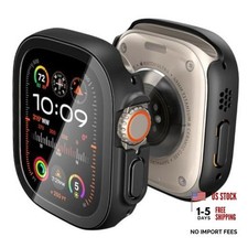 for Apple Watch Ultra 3/2/1 Case, Thin Fit 360 49mm Black with Screen