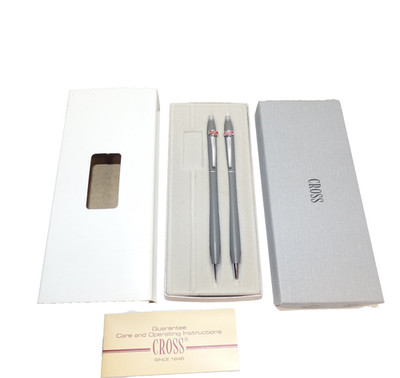Cross pen pencil set gray 2101 AEA aircraft electronics association
