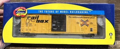 Athearn HO RTR ATH29653 50  FMC 5347 Box Car Railbox #34411 NIB