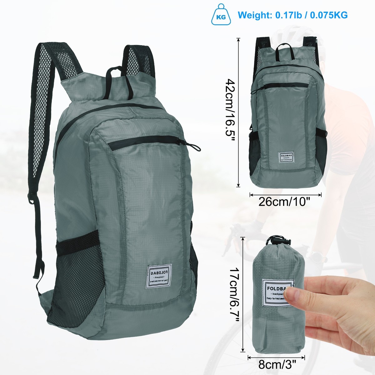 Hiking Backpack, Lightweight Portable Backpack for Hiking Camping
