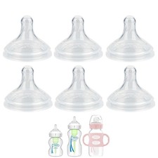 Nipple for Dr. Brown's Natural Flow Level 2 Wide-Neck Baby Bottle, 3m , Mediu...