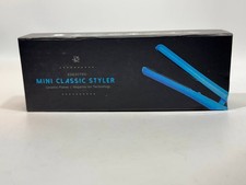 Evalectric Mini Classic Styler Hair Straightener   Blue, Dual Voltage