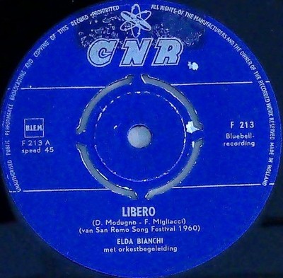 Elda Bianchi   Libero / Quando Vien La Sera - Single 1960