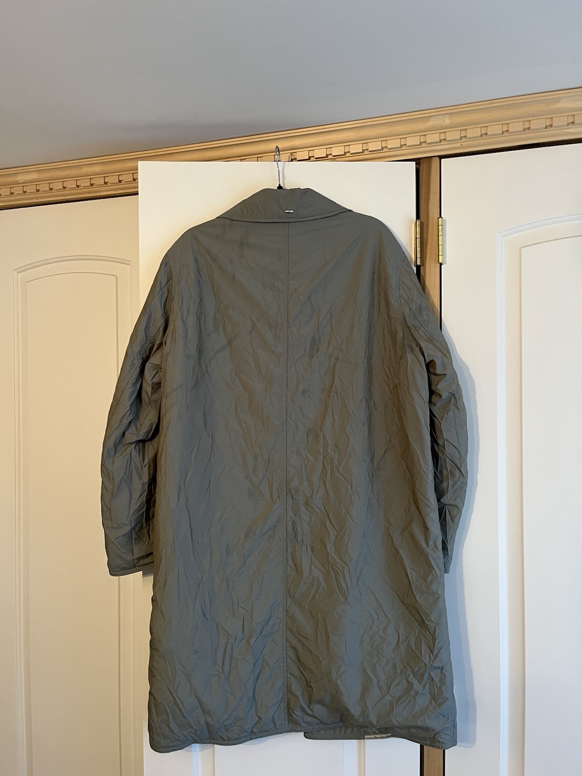 Our Legacy Blithe Coat Shining Olive Crinkle Sola… - image 3