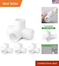 High-Quality White PVC 4-Way Pipe Fittings - 1 Inch for Diverse Applications
