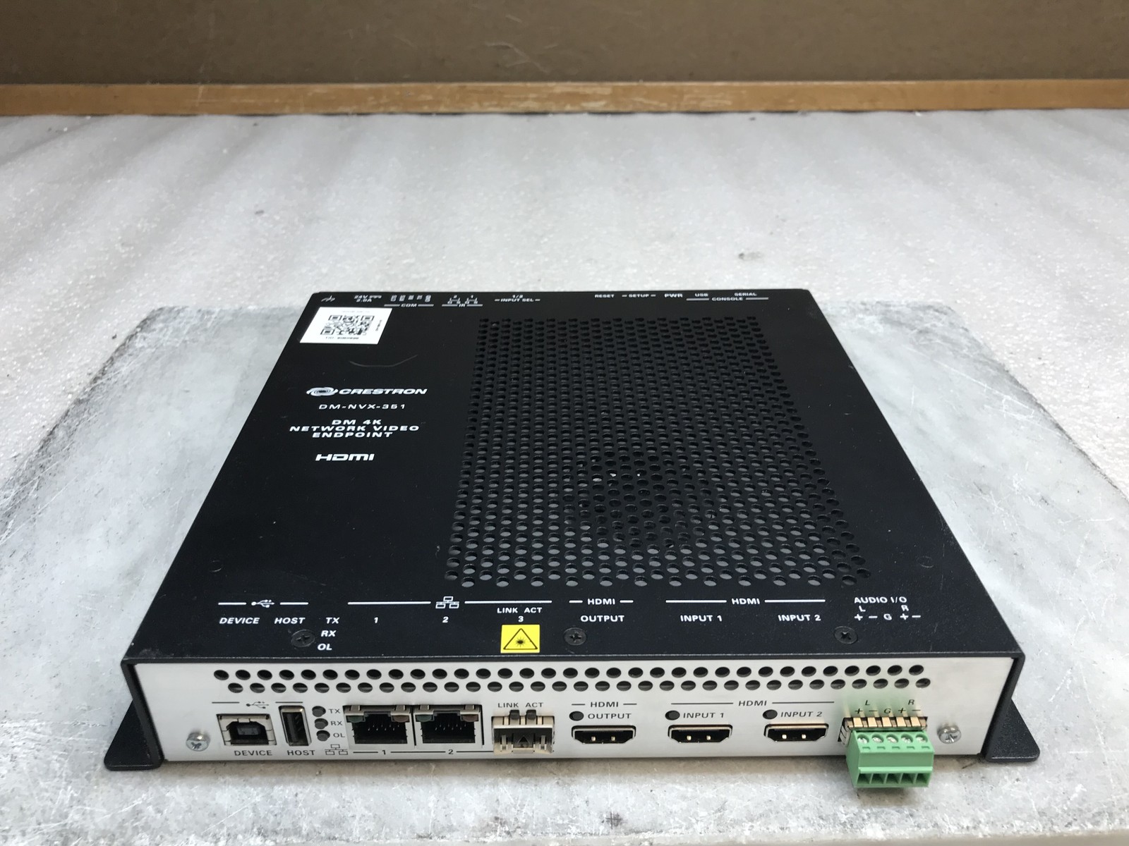 CRESTRON DM-NVX-351 6507493 DM 4K NETWORK VIDEO ENDPOINT - NO POWER ADAPTER