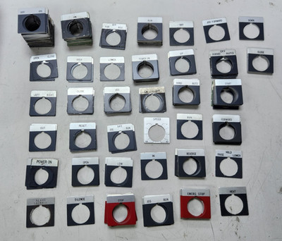   ALLEN BRADLEY 800T ALUMINUM LEGEND PLATES 30MM - CHOOSE YOUR PLATE