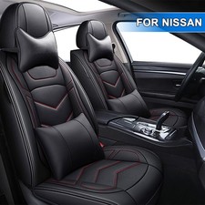 Luxury Car Seat Cover For Nissan Rogue Sentra Altima Kicks 5 Seat Full Set