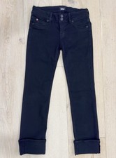 Hudson Jeans Ginny Crop Straight w/ Cuff Flap Pocket Stretch Denim SIZE 26
