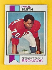 Paul Smith 1973 Topps Football Rookie Card #361 Denver Broncos Defensive Tackle. rookie card picture