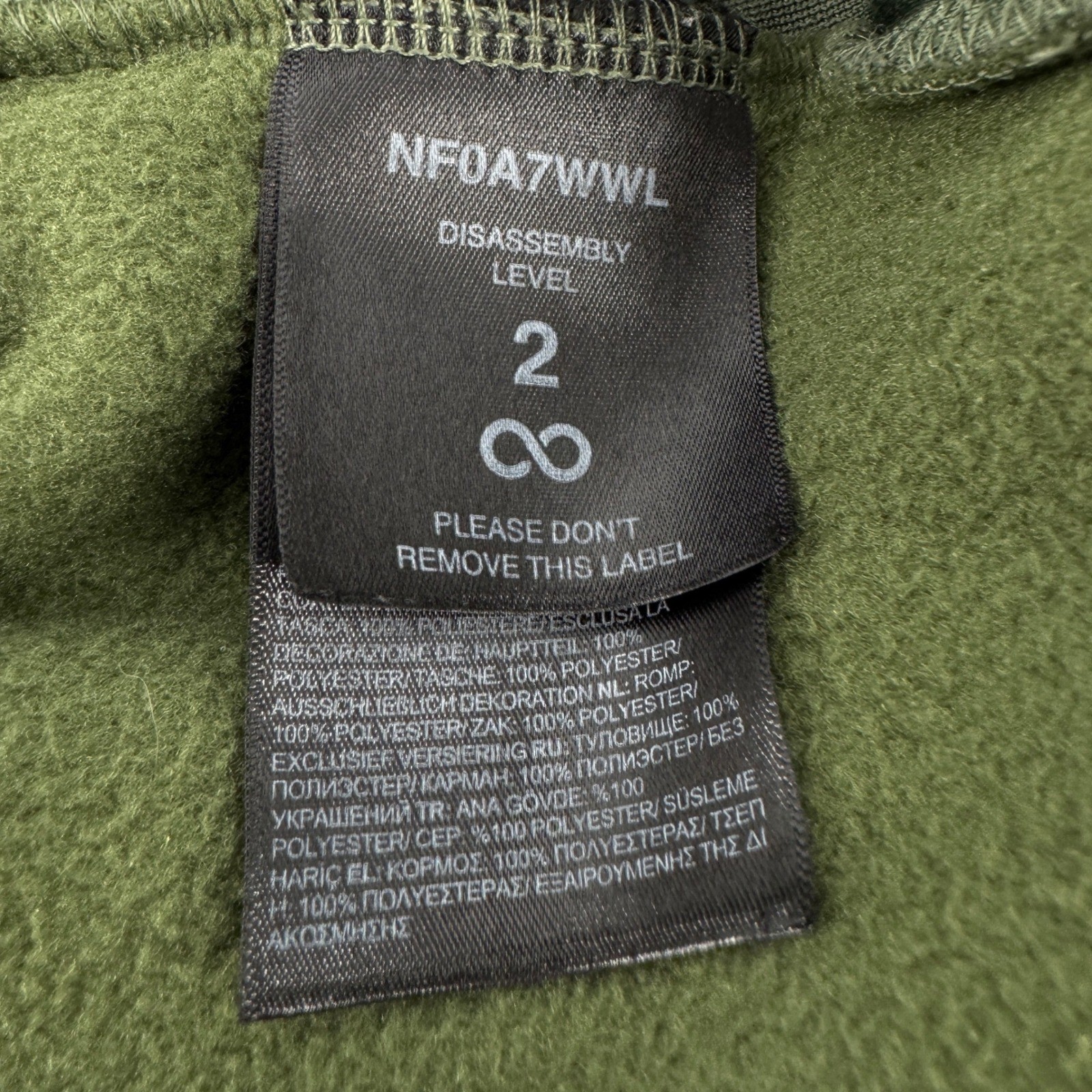 The North Face Mens Fleece Jacket Green Polartec Full Zip Outdoor Size XXL 2XL thumbnail 10