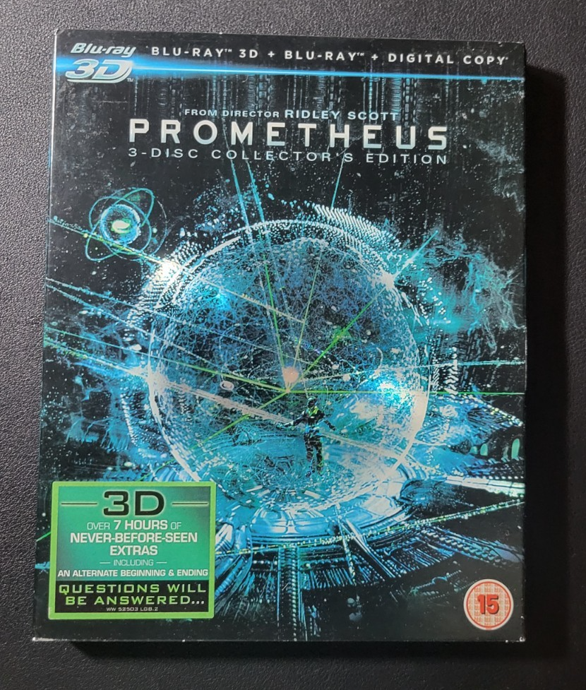 Prometheus - Blu-ray 3D + Blu-ray w/Slipcover - Used VG