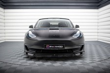 Street+ Spoilerlippe Front Ansatz V.3 passend für Tesla Model 3 schwarz Hochglan