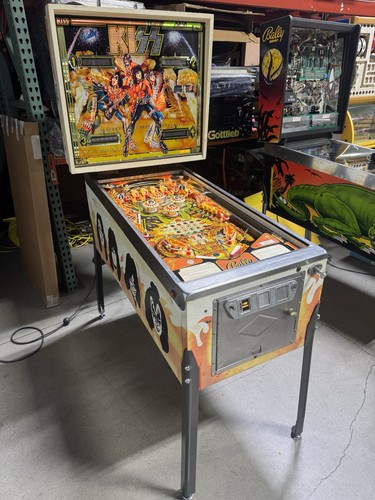 Kiss Pinball Machine Bally 1979 Orange County Pinballs Free Shipping
