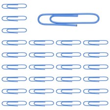 150 Pcs Pin Shape Paper Clip, 2 x 0.4" Large Pin Paper Clip, Blue