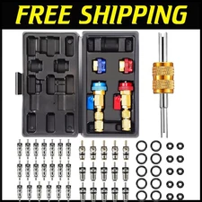 Automotive A/C Valve Core Removal Tool Set with O-Rings - 35 Pieces Included
