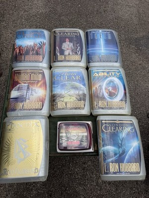 Large Lot of 9 L. Ron Hubbard Scientology Congress Lecture Sets   NEW