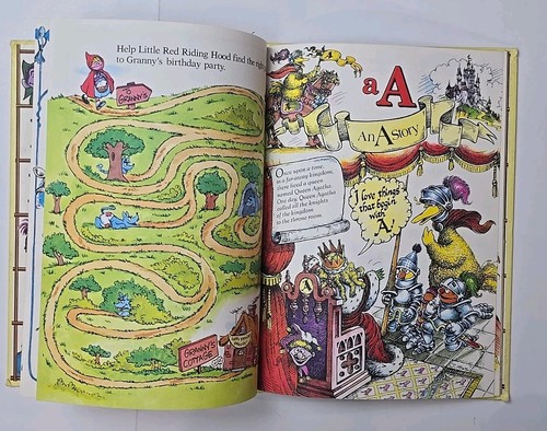 The Sesame Street Treasury Book Volume 1 Number Letters 1983 Hardcover Flaws - Picture 19 of 24