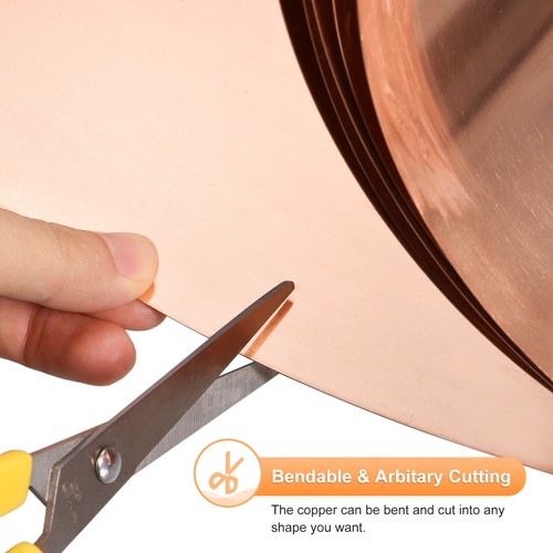 Copper Flashing Pure 0.5mm Thickness Copper Roll 6 in x 11ft Copper Sheet - Picture 5 of 7
