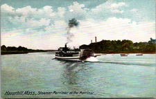 Haverhill Massachusetts Merrimac Steamer Merrimac River Vintage C. 1906 Postcard