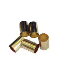 5 Pack Brass pot adapter sleeves install knobs for 1/4" solid shaft pots on 6mm