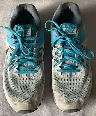 Nike Zoom Winflo Running Shoes Womens Sz White Blue