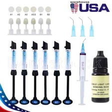 Dental Light Cure Resin Dentin Enamel / Visible Adhesive/ 37% Acid Etching Gel