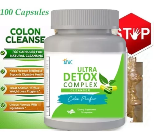 COLON CLEANSE 100 CAPS ALL ORGANIC HERBS FLUSH POUNDS LOSE WEIGHT DETOX COLON