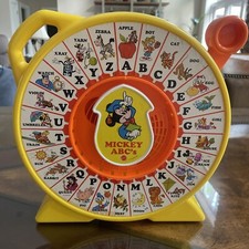 Mattel See 'N Say Disney Mickey Mouse ABC's 1989 Vintage Toy - TESTED WORKING