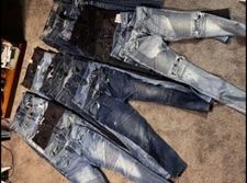 LOT OF 21 PAIRS OF JEANS DIFFERENT NAME BRANDS