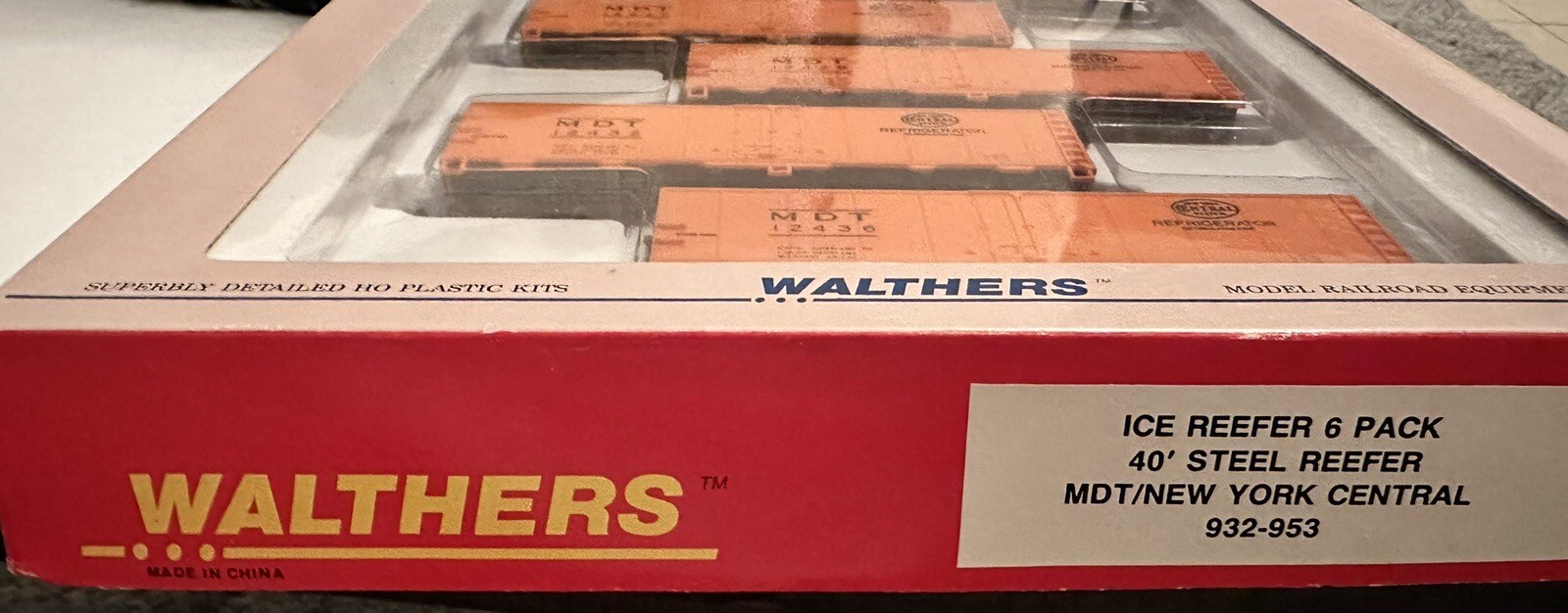York Reefer Walthers HO Ice Reefer 6 Pack 40’ Steel Reefer MDT/NEW York Central 932 ...