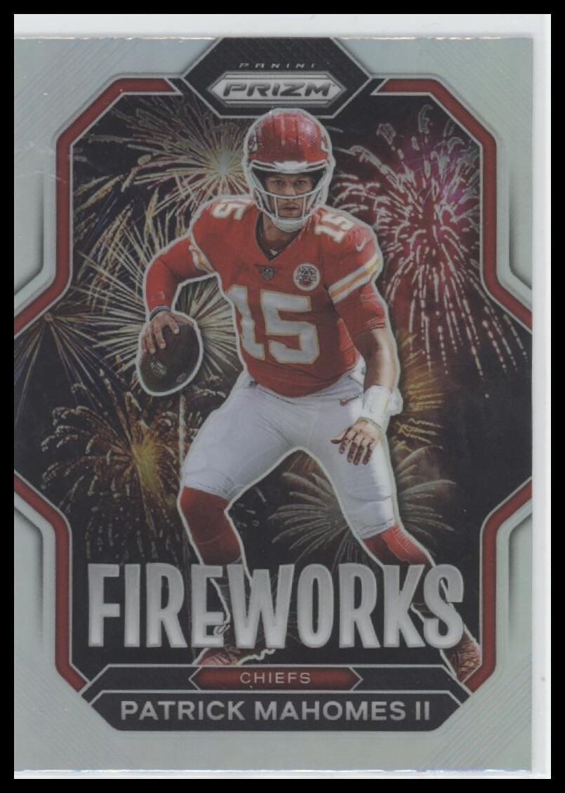 #F-2 Patrick Mahomes II 2022 Panini Prizm Fireworks Prizm Silver