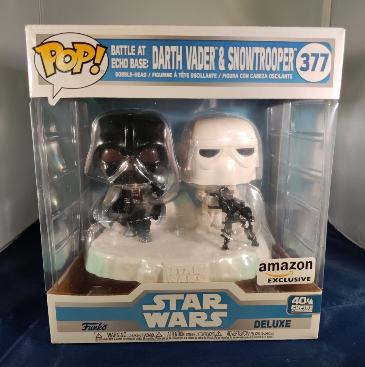 Funko Pop 377 Darth Vader And Stormtrooper Battle at Echo Base NIB 