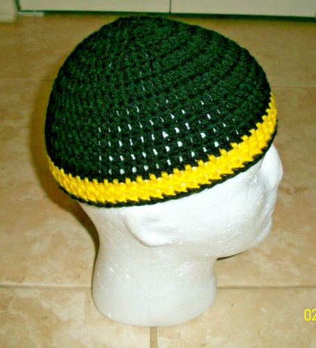 Handmade Crochet BLACK \u0026 YELLOW STRIPE 