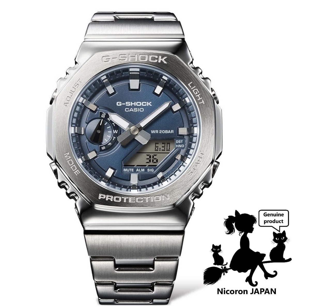 時計 CASIO G-SHOCK GM-2110D-2BJF CASIO G-SHOCK Men's Watch GM-2110D-2BJF ANALOG-DIGITAL Navy JAPAN